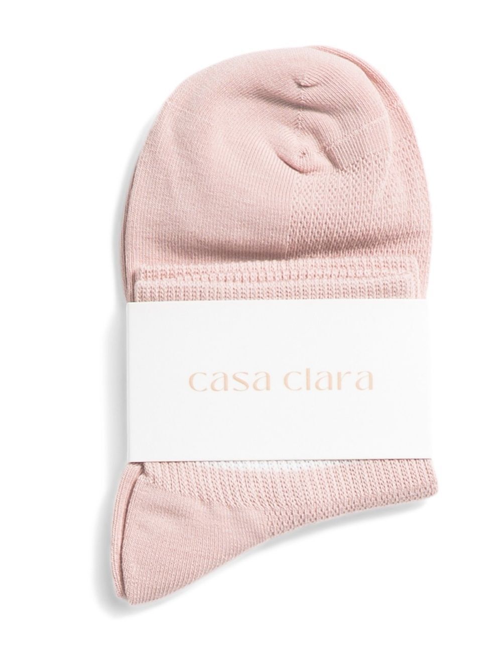 casa clara x Anthropologie Leah Pink White Varsity Stripe Knit Ankle Cut Socks